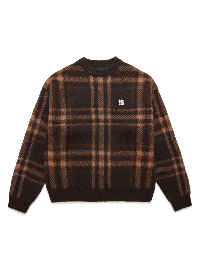 Logo Brown Mohair Sweater