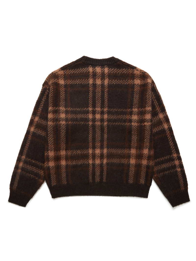 Logo Brown Mohair Sweater
